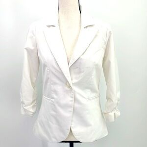 UEC White Blazer by Guess 3/4 length sleeves size small